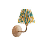 Wood Arc & Ikat 16cm Yellow & jade shade - Comet Lighting