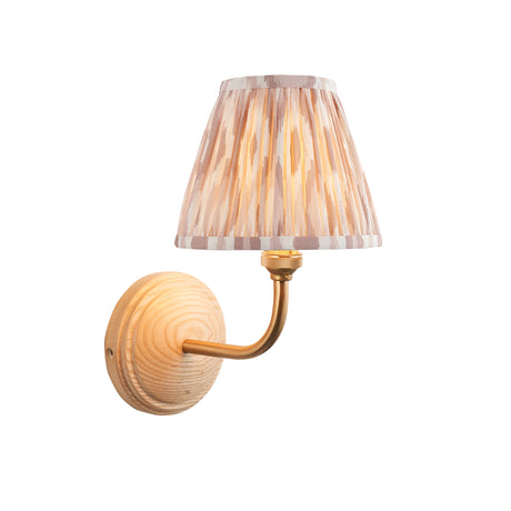 Wood Arc & Ikat 16cm Neutral shade - Comet Lighting