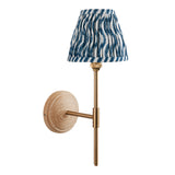 Wood T Bar & Ripple 16cm Marlin blue shade - Comet Lighting