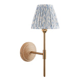 Wood T Bar & Leaf 16cm Shell bay blue shade - Comet Lighting