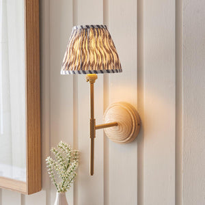 Wood T Bar & Ripple 16cm Pearl grey shade - Comet Lighting