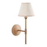 Wood T Bar & Ivy 16cm Vintage white shade - Comet Lighting