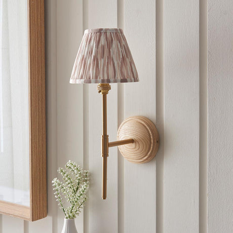 Wood T Bar & Ikat 16cm Neutral shade - Comet Lighting