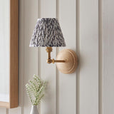 Wood Wing & Leaf 16cm Pearl grey shade - Comet Lighting