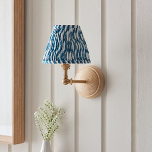 Wood Wing & Ripple 16cm Marlin blue shade - Comet Lighting