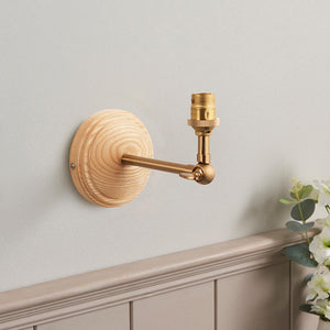 Wood Wing & Zigzag 16cm Pearl grey shade - Comet Lighting