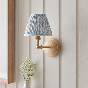 Wood Wing & Leaf 16cm Shell bay blue shade - Comet Lighting