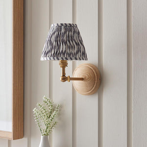 Wood Wing & Ripple 16cm Pearl grey shade - Comet Lighting