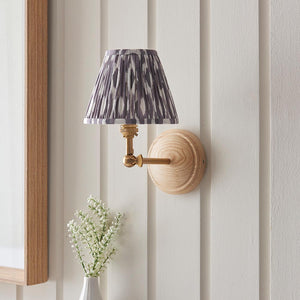 Wood Wing & Ikat 16cm Pearl grey shade - Comet Lighting