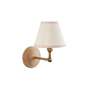 Wood Wing & Ivy 16cm Vintage white shade - Comet Lighting