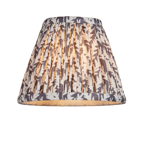 Wood Fold & Leaf 16cm Pearl grey shade - Comet Lighting