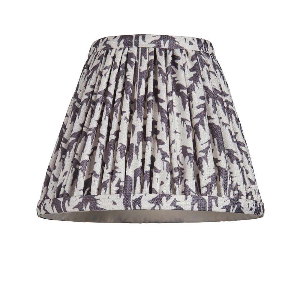 Wood Fold & Leaf 16cm Pearl grey shade - Comet Lighting