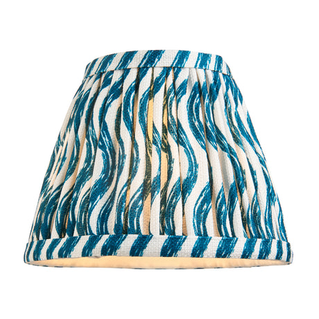 Wood Fold & Ripple 16cm Marlin blue shade - Comet Lighting