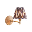 Wood Fold & Zigzag 16cm Pearl grey shade - Comet Lighting