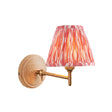 Wood Fold & Ikat 16cm Coral pink shade - Comet Lighting