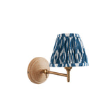 Wood Fold & Ikat 16cm Marlin blue shade - Comet Lighting