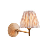 Wood Fold & Ikat 16cm Neutral shade - Comet Lighting