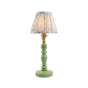 Wooden Green Bibury & Leaf 16cm Shell bay blue shade - Comet Lighting