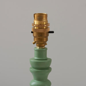 Wooden Green Bibury & Zigzag 16cm Cotswold green shade - Comet Lighting