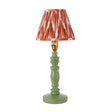 Wooden Green Bibury & Zigzag 16cm Apricot orange shade - Comet Lighting
