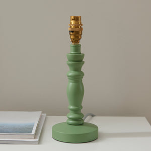 Wooden Green Bibury & Ikat 16cm Pearl grey shade - Comet Lighting