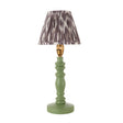 Wooden Green Bibury & Ikat 16cm Pearl grey shade - Comet Lighting