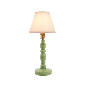 Wooden Green Bibury & Ivy 16cm Vintage white shade - Comet Lighting