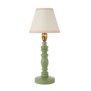 Wooden Green Bibury & Ivy 16cm Vintage white shade - Comet Lighting