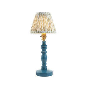 Wooden Blue Bibury & Leaf 16cm Herb garden green shade - Comet Lighting