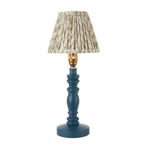 Wooden Blue Bibury & Leaf 16cm Herb garden green shade - Comet Lighting