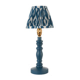 Wooden Blue Bibury & Ikat 16cm Marlin blue shade