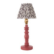Wooden Pink Bibury & Leaf 16cm Pearl grey shade - Comet Lighting