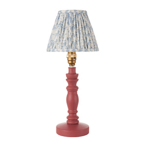 Wooden Pink Bibury & Leaf 16cm Shell bay blue shade - Comet Lighting