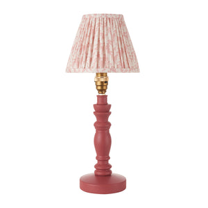 Wooden Pink Bibury & Leaf 16cm Peachy keen shade - Comet Lighting