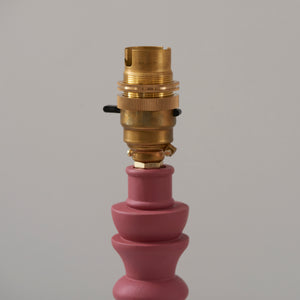 Wooden Pink Bibury & Zigzag 16cm Apricot orange shade - Comet Lighting