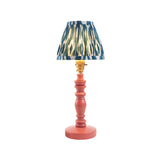 Wooden Pink Bibury & Ikat 16cm Marlin blue shade