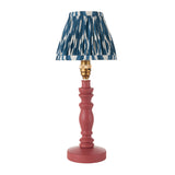 Wooden Pink Bibury & Ikat 16cm Marlin blue shade