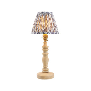 Natural Ash Bibury & Leaf 16cm Pearl grey shade - Comet Lighting