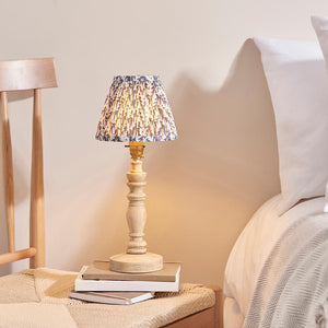 Natural Ash Bibury & Leaf 16cm Pearl grey shade - Comet Lighting