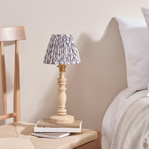 Natural Ash Bibury & Leaf 16cm Pearl grey shade - Comet Lighting