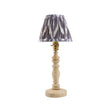 Natural Ash Bibury & Zigzag 16cm Pearl grey shade - Comet Lighting