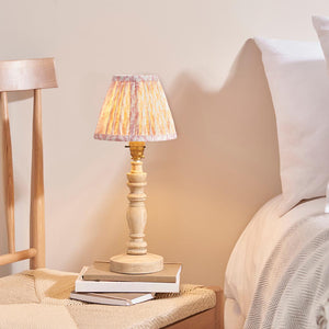 Natural Ash Bibury & Leaf 16cm Peachy keen shade - Comet Lighting
