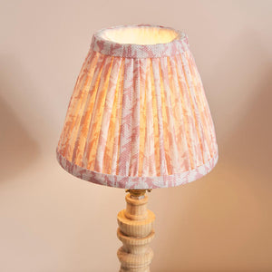 Natural Ash Bibury & Leaf 16cm Peachy keen shade - Comet Lighting