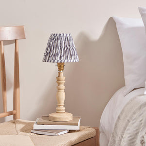 Natural Ash Bibury & Ripple 16cm Pearl grey shade - Comet Lighting