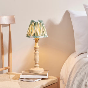 Natural Ash Bibury & Zigzag 16cm Cotswold green shade - Comet Lighting