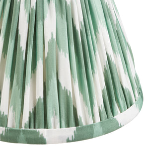 Natural Ash Bibury & Zigzag 16cm Cotswold green shade - Comet Lighting