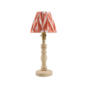 Natural Ash Bibury & Zigzag 16cm Apricot orange shade - Comet Lighting