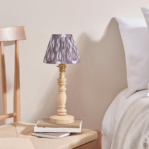 Natural Ash Bibury & Ikat 16cm Pearl grey shade - Comet Lighting