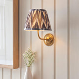 Dome Arc & Zigzag 20cm Pearl grey shade - Comet Lighting