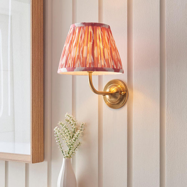 Dome Arc & Ikat 20cm Coral pink shade - Comet Lighting